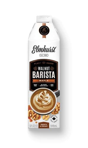 Elmhurst Barista Maple Walnut Milk, 32 oz Carton (6/Case)